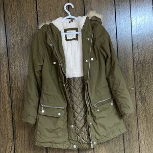 Olive green coat